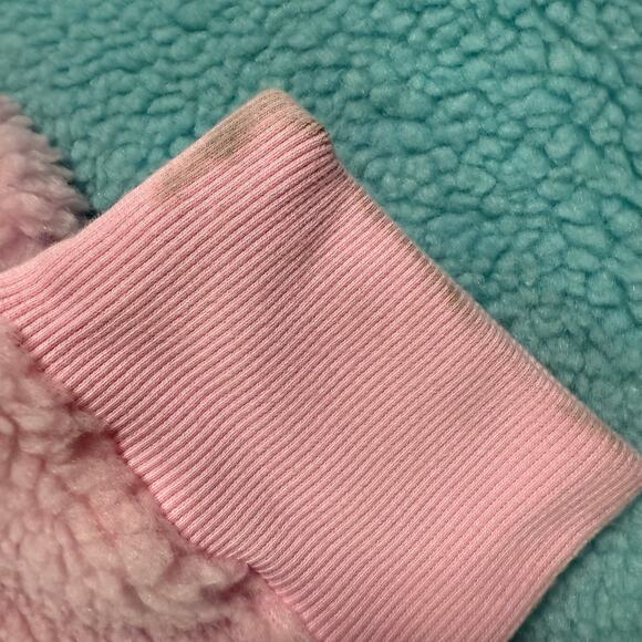 TEDDY FRESH Colorblock Sherpa Hoodie Pastel Cotton Lined SZ M Anime Streetwear - Picture 9 of 9